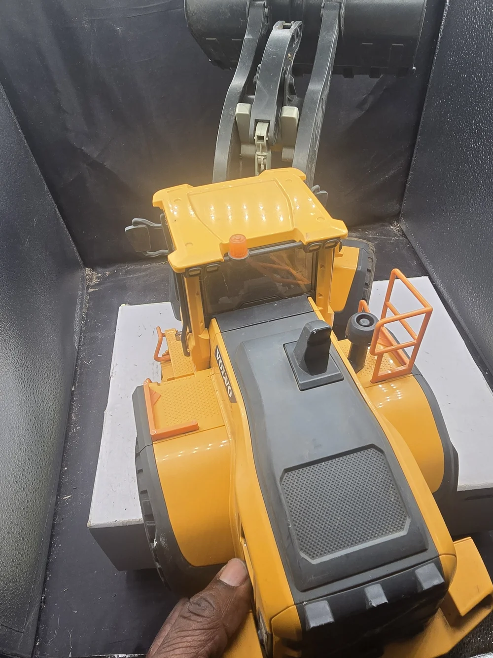 Volvo Yellow Toy Loader Truck for Kids - Durable Construction Play